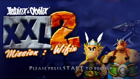 Asterix & Obelix XXL 2 Mission: Wifix title screen for PSP
